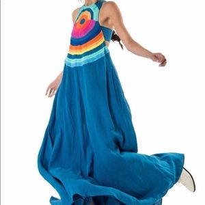 Mara Hoffman Embroidered Cutout Maxi Dress